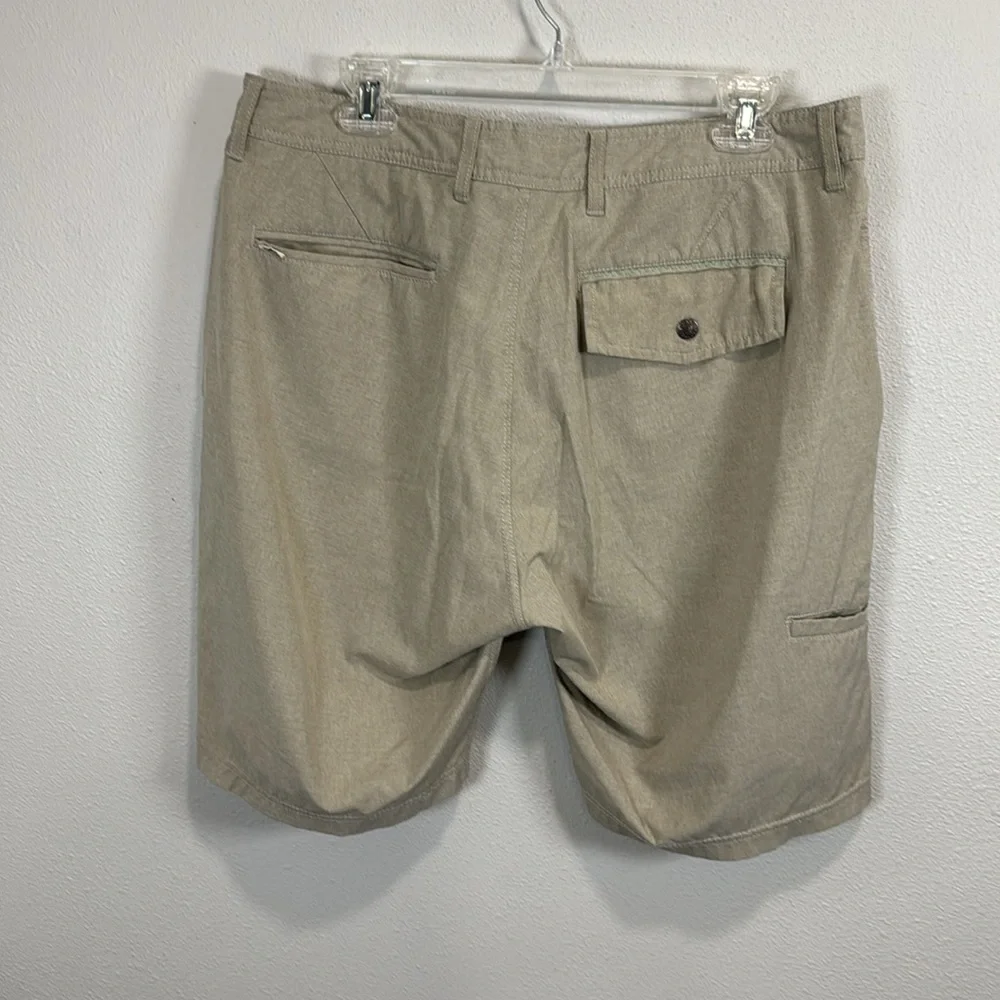 Linksoul golf Tan Flat Front Shorts‎ Lightweight Casual